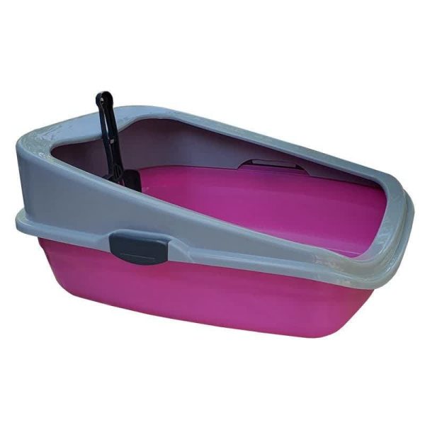 ظرف خاک گربه لبه دار هپی پت مشا