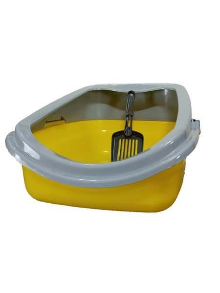 ظرف خاک گربه لبه دار هپی پت مشا