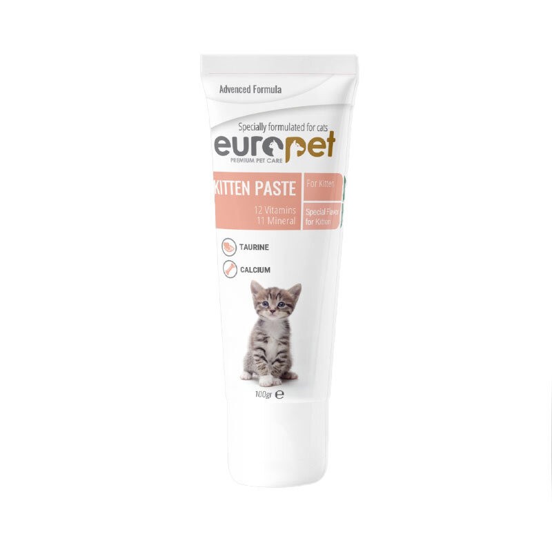 خمیر ویتامین و مینرال بچه گربه یوروپت Europet Kitten Paste