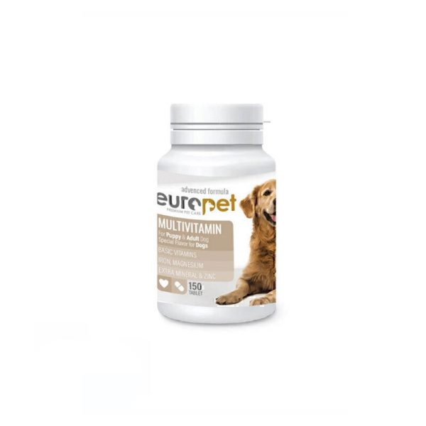 قرص مولتی ویتامین سگ یوروپت Europet Dog Multivitamin Tablet