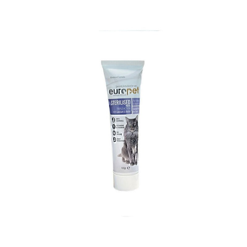 خمیر مالت گربه عقیم شده یوروپت Europet Cat Sterilised Paste