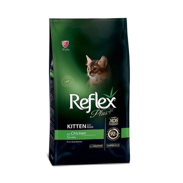 غذای خشک بچه گربه با طعم مرغ رفلکس پلاس Reflex Plus Kitten Chicken
